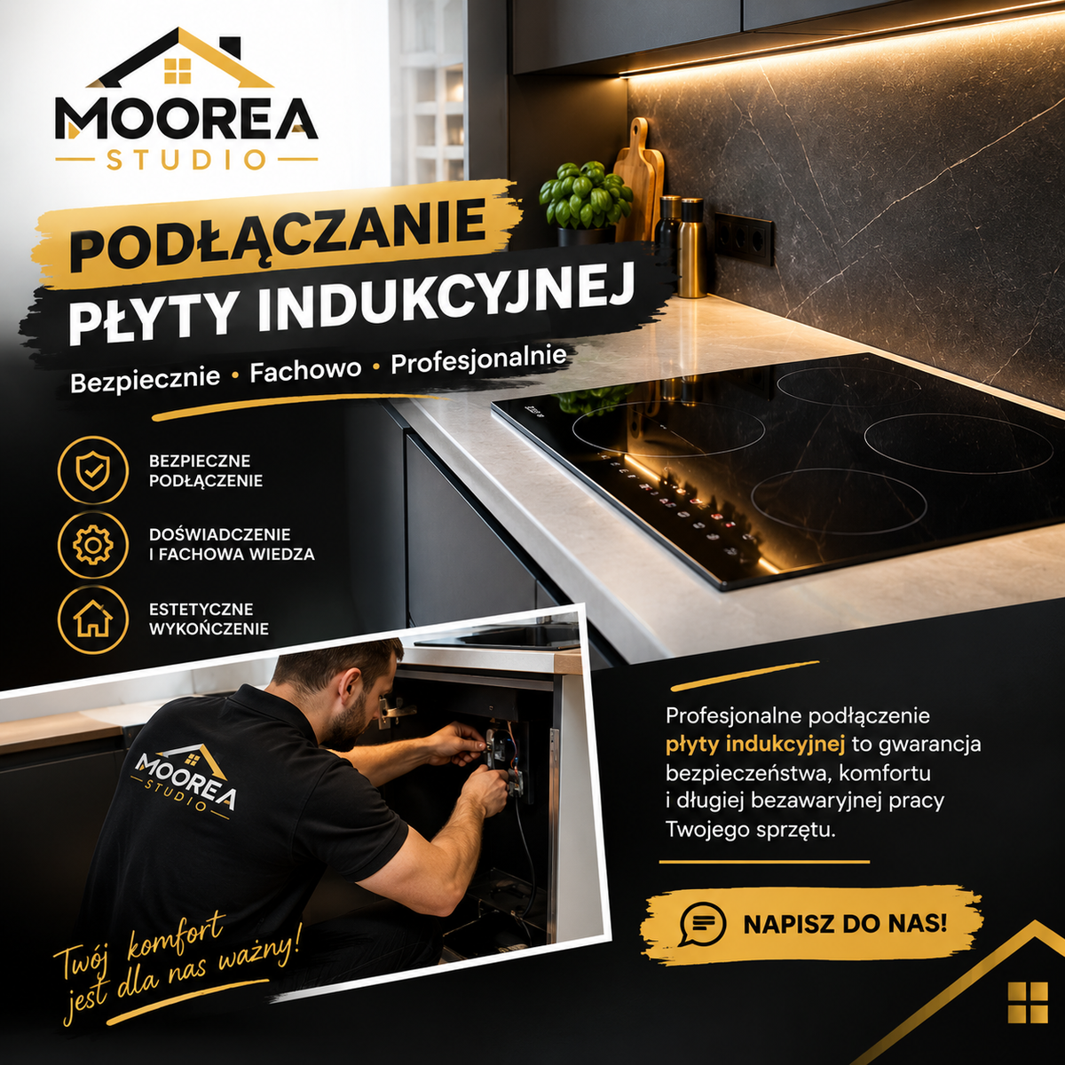 Podłączanie płyty indukcyjnej – o czym pamiętać podczas remontu kuchni?